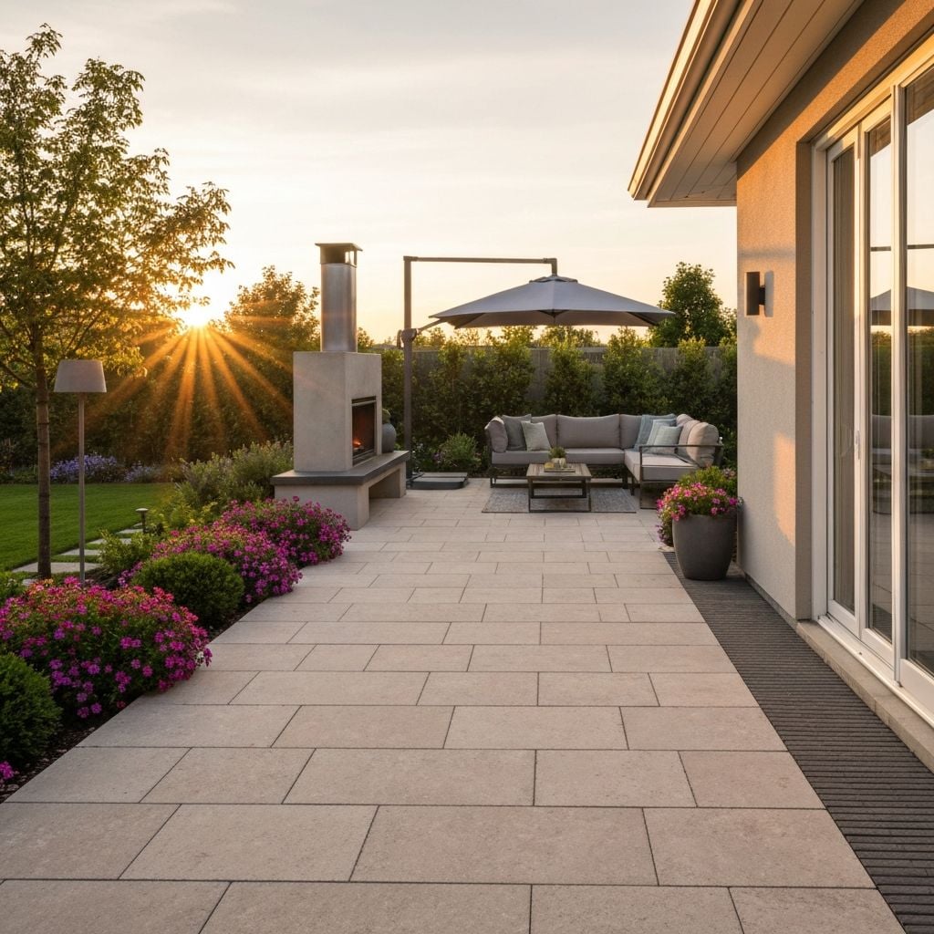 NuraGrid for stylish residential backyard patio installations